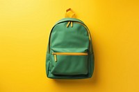 Backpack bag yellow green. AI generated Image by rawpixel.