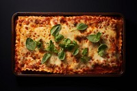 Lasagna pizza food zwiebelkuchen. AI generated Image by rawpixel.