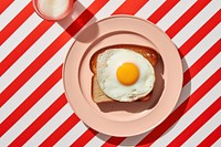 Toast egg plate table. AI generated Image by rawpixel.