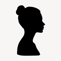 Human head female silhouette adult human.