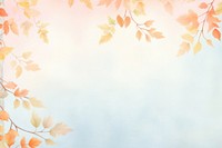 Painting of autumn leaves border backgrounds outdoors nature. AI generated Image by rawpixel.