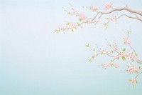 Painting of cherry blossom border backgrounds nature flower. AI generated Image by rawpixel.
