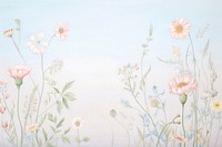 Painting of dried flower border backgrounds pattern plant. AI generated Image by rawpixel.