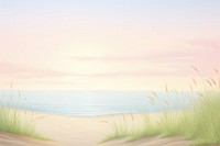 Painting of grass border backgrounds landscape outdoors. AI generated Image by rawpixel.