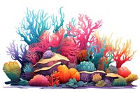 Coral reef outdoors nature sea. AI generated Image by rawpixel.