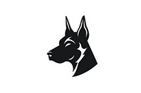 Dog silhouette animal mammal. AI generated Image by rawpixel.