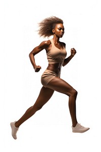 African american running jogging adult determination. AI generated Image by rawpixel.