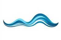 Water wave line logo turquoise. AI generated Image by rawpixel.