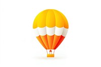 Hot air balloon aircraft vehicle yellow. AI generated Image by rawpixel.