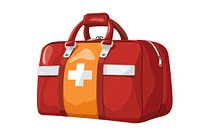 Emergency bag handbag white background accessories. AI generated Image by rawpixel.