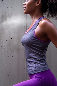 Gym sweating adult wall. AI generated Image by rawpixel.