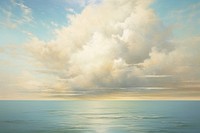 Cloud sea landscape seascape. AI generated Image by rawpixel.