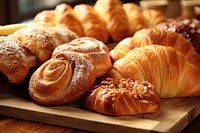Bakery croissant bread food. AI generated Image by rawpixel.