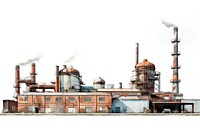 A factory architecture building refinery