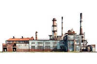 A factory architecture building refinery. AI generated Image by rawpixel.