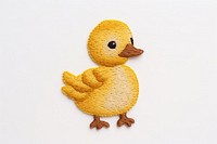 Duck toy embroidery textile animal bird. AI generated Image by rawpixel.