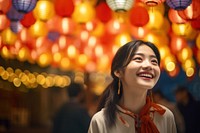 A Taiwanese woman celebration festival portrait. 