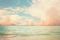 Clouds over the sea landscape seascape outdoors. AI generated Image by rawpixel.