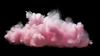 Pink cloud smoke black background. AI generated Image by rawpixel.