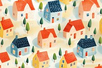 Homes pattern architecture neighborhood backgrounds. AI generated Image by rawpixel.