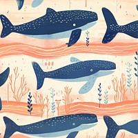 Whale pattern animal mammal fish