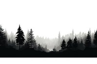 Pine silhouette outdoors nature. AI generated Image by rawpixel.