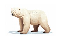 Antarctica bear mammal animal. AI generated Image by rawpixel.
