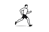 Workout running jogging black. AI generated Image by rawpixel.