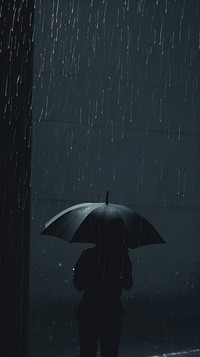Rain adult architecture silhouette. AI generated Image by rawpixel.