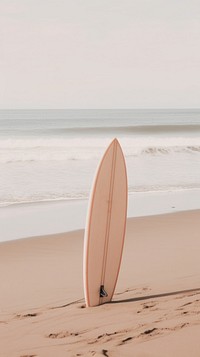 Surfboard on the beach outdoors surfing nature. AI generated Image by rawpixel.