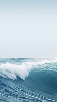 Sea wave outdoors horizon nature. AI generated Image by rawpixel.