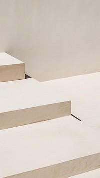 White square steps architecture staircase plywood. AI generated Image by rawpixel.