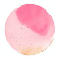 Pink circle shape paint white background confectionery. AI generated Image by rawpixel.