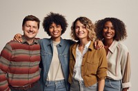 Group of diverse people laughing portrait adult. AI generated Image by rawpixel.
