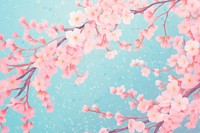 Cherry blossom backgrounds outdoors flower. AI generated Image by rawpixel.