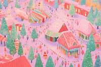 Christmas market backgrounds confectionery architecture. AI generated Image by rawpixel.