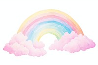 Rainbow and cloud backgrounds nature sky. AI generated Image by rawpixel.