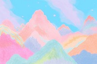 Mountain landscapes backgrounds outdoors painting. AI generated Image by rawpixel.