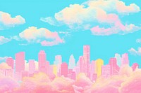 Skyline architecture backgrounds cityscape. AI generated Image by rawpixel.
