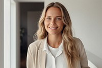 Saleswoman smiling adult smile. AI generated Image by rawpixel.
