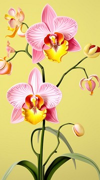 Orchids orchid flower plant. AI generated Image by rawpixel.