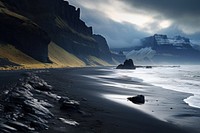 Iceland landscape outdoors nature. AI generated Image by rawpixel.