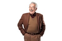 Grandfather laughing adult smile. AI generated Image by rawpixel.