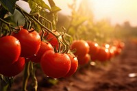 Tomato agriculture vegetable outdoors. AI generated Image by rawpixel.