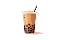 Bubble tea drink cup white background. AI generated Image by rawpixel.