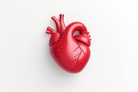 Human heart white background clothing pottery. AI generated Image by rawpixel.