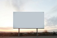 White billboard sky advertisement architecture. AI generated Image by rawpixel.