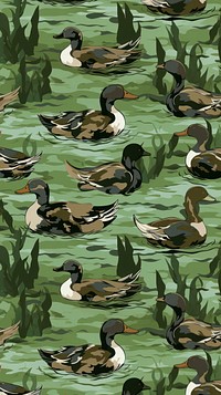 Duck Hunter camouflage pattern duck backgrounds animal. 