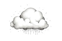 Cloud drawing sketch white. AI generated Image by rawpixel.