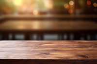 Wooden table furniture hardwood architecture. AI generated Image by rawpixel.